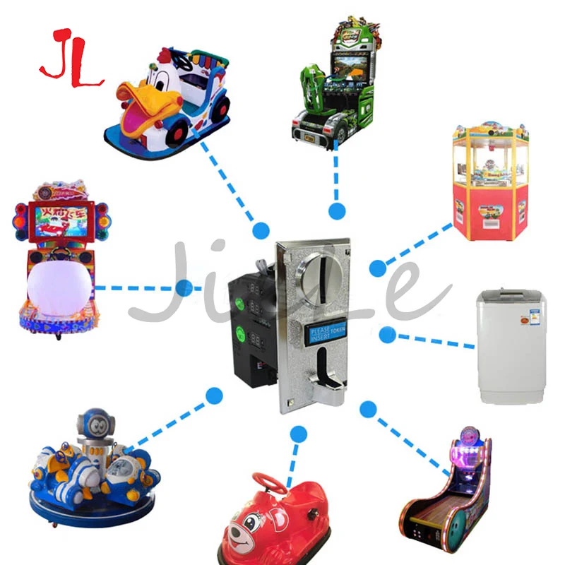 Arcade Ticket Machine - Multi Coin Acceptor Electronic Roll Down