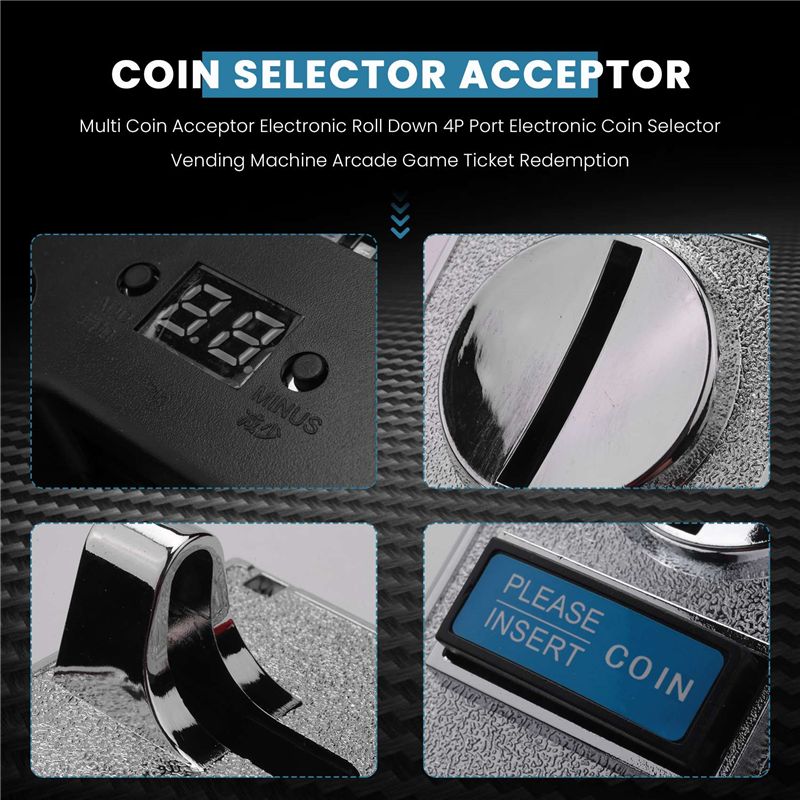 Multi Coin Acceptor Electronic - Arcade Ticket Machine ulasan dan harga